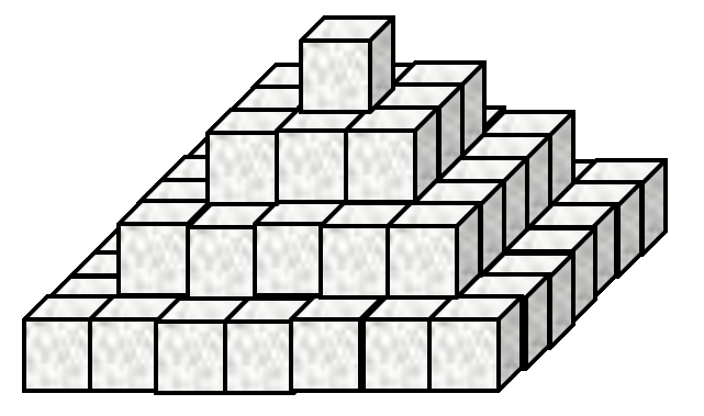 Differently stacked sugar cubes